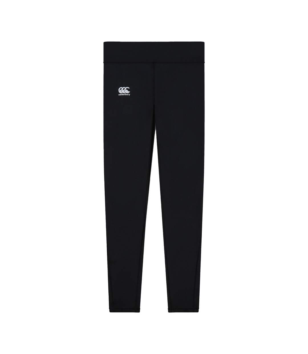 Womens/ladies Vapodri Full Length Leggings Jet Black Canterbury-2