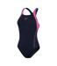 Maillot De Bain 1 Pièce Motif/style Abstrait Femme Bleu Marine Rose Abstrait Speedo-2
