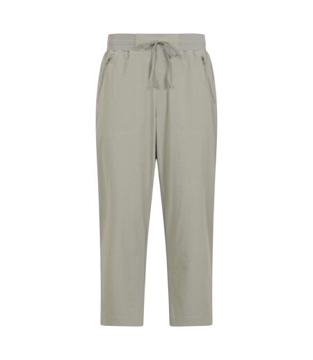 Womens/ladies Explorer Capri Khaki Green Mountain Warehouse