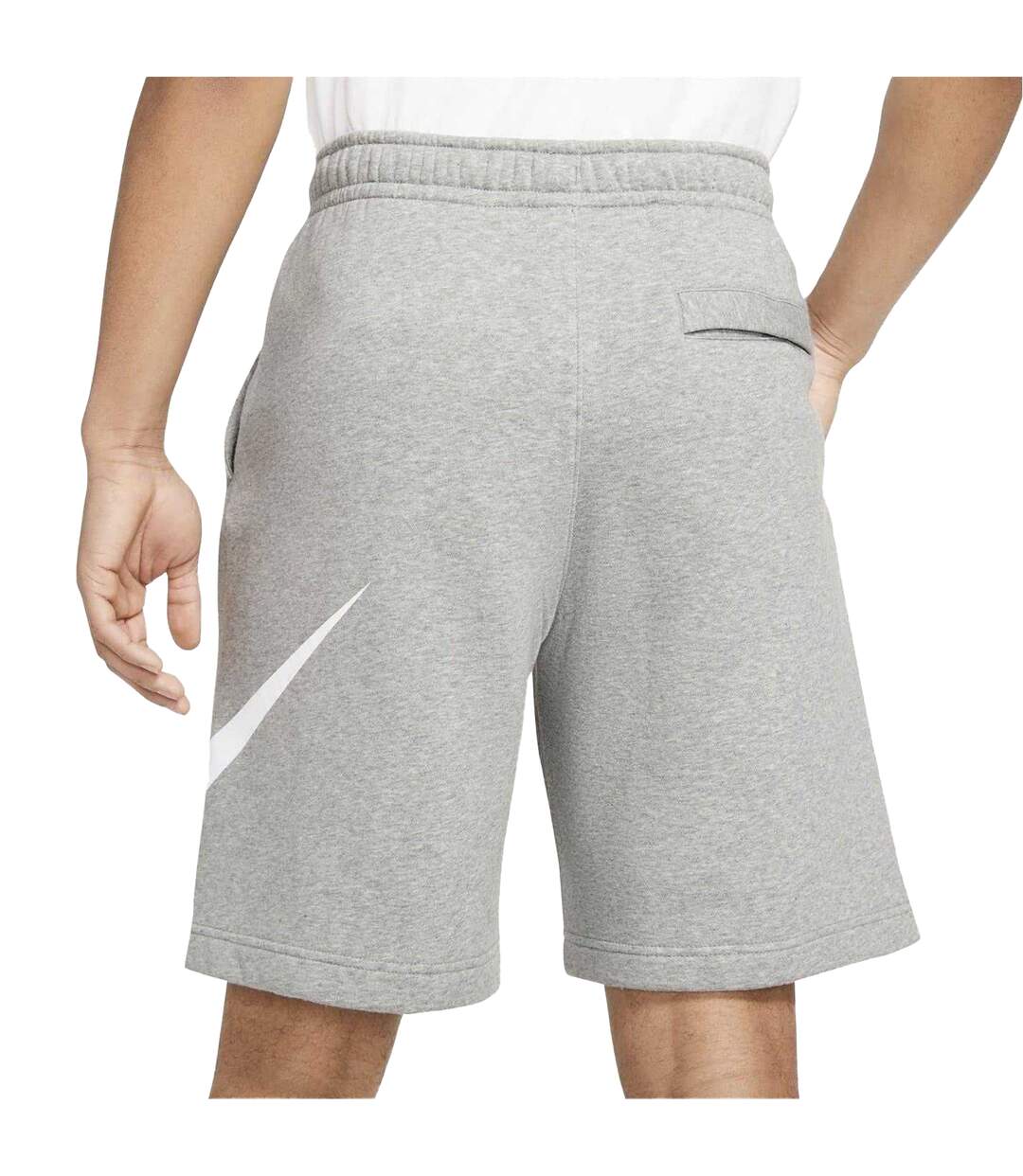 Short De Jogging Club Homme Gris Foncé Blanc Nike-3