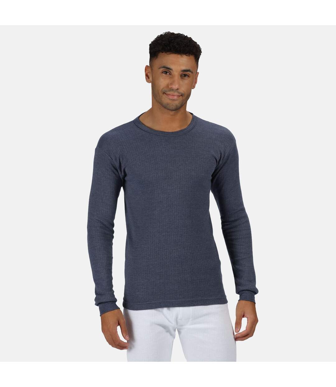 T-shirt Thermique Hommes Bleu Denim Regatta-1