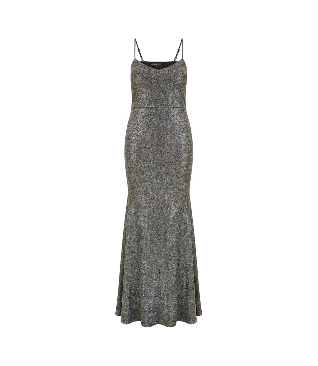 Robe Longue Officiel Motif/style Scintillant Femme Noir Mela London-2