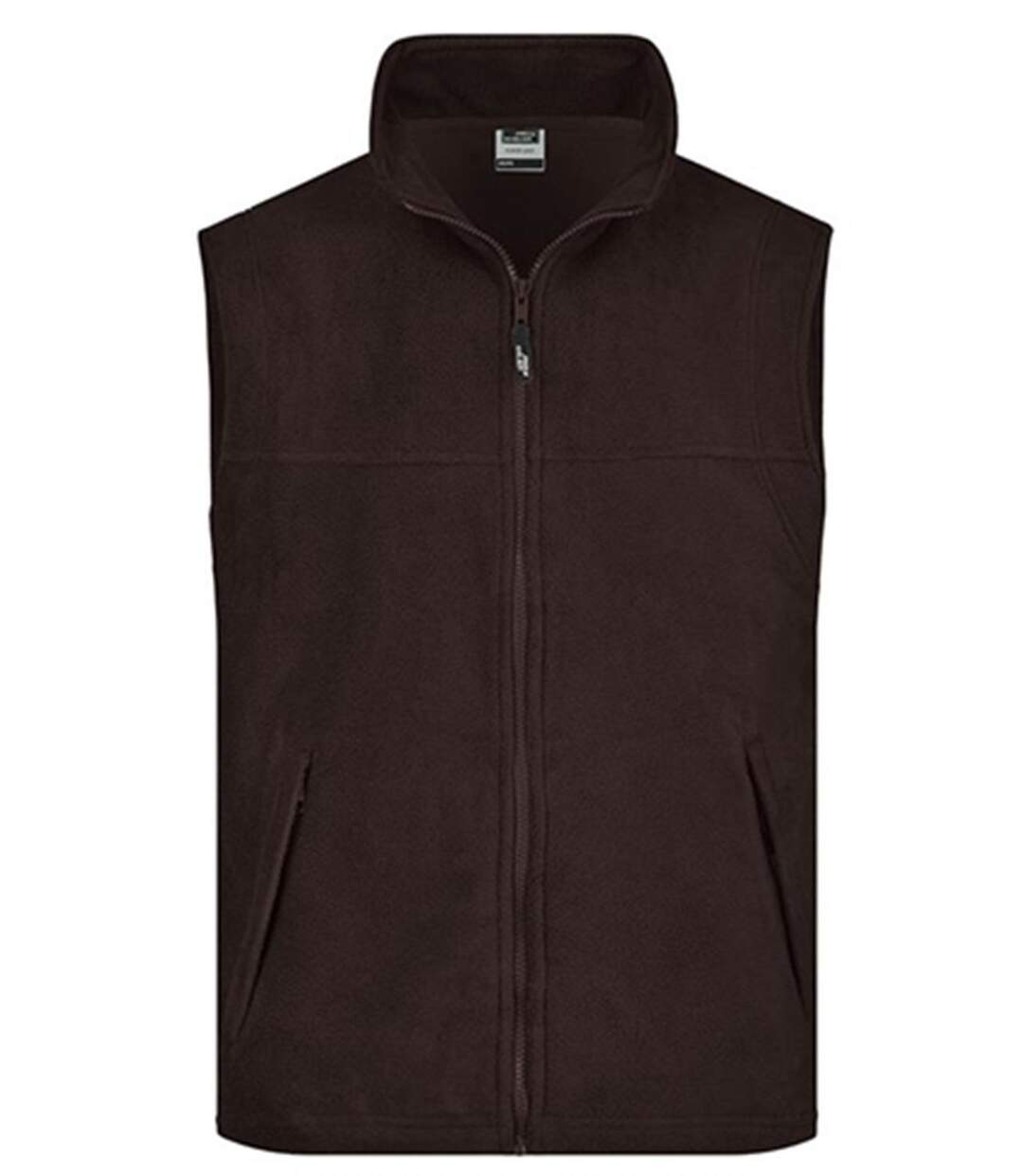 Gilet sans manches bodywarmer polaire homme - JN045 - marron-2