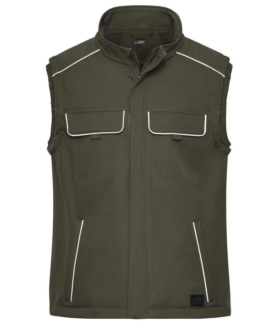 Gilet de travail bodywarmer softshell - JN883 - vert olive