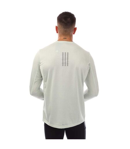 T-shirt Manches Longues Course À Pied Global Homme Vert Adidas