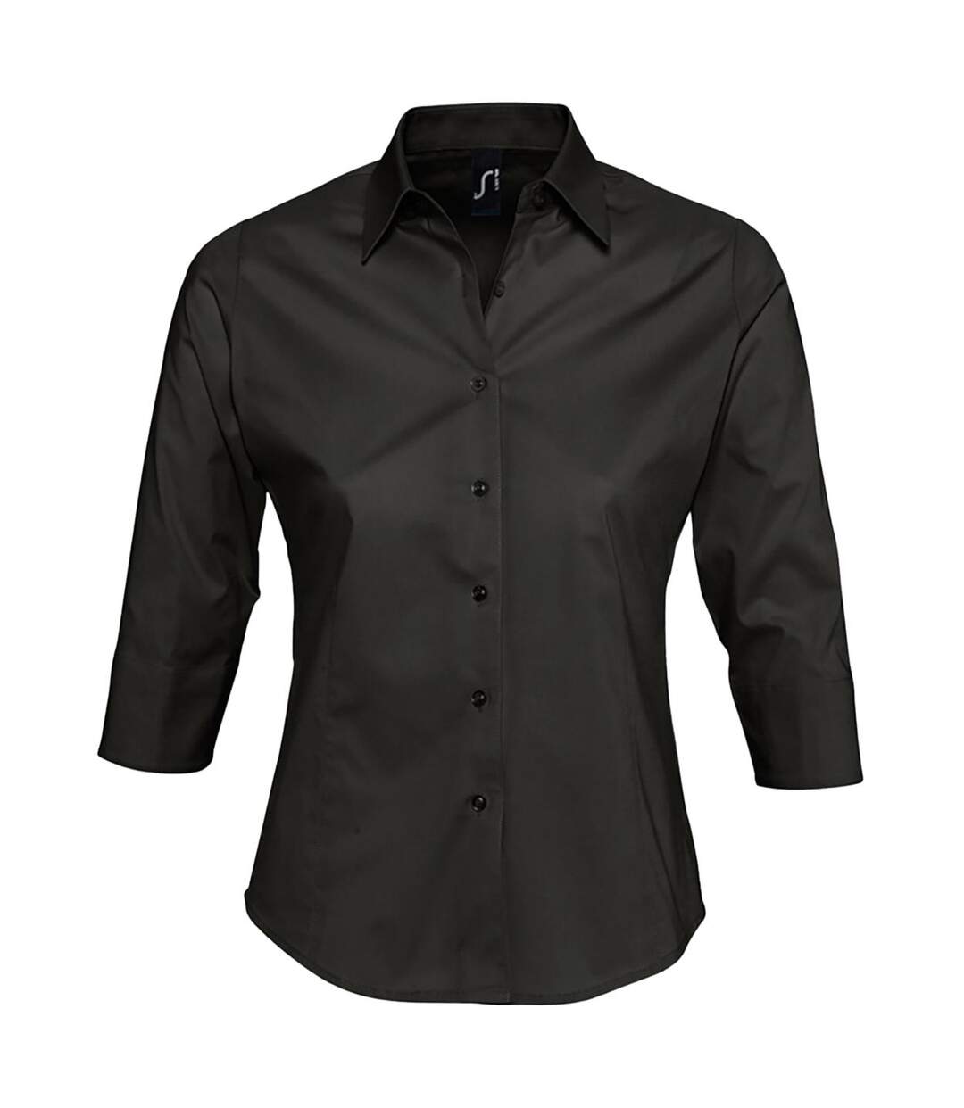 Chemisier Effect Femme Noir SOLS-1