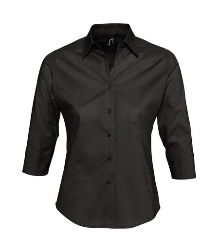 Chemisier Effect Femme Noir SOLS