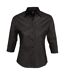 Chemisier Effect Femme Noir SOLS-1
