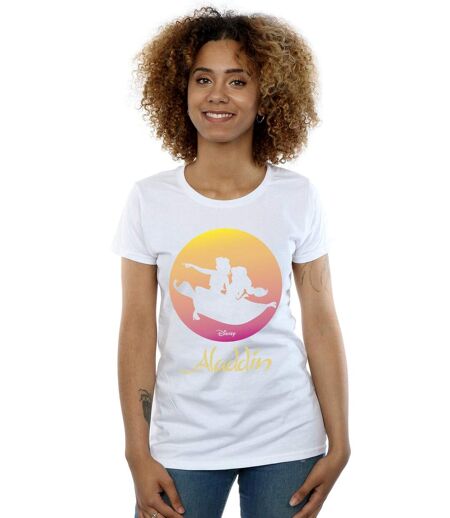 Disney - T-shirt ALADDIN FLYING SUNSET - Femme (Blanc) - UTBI16273