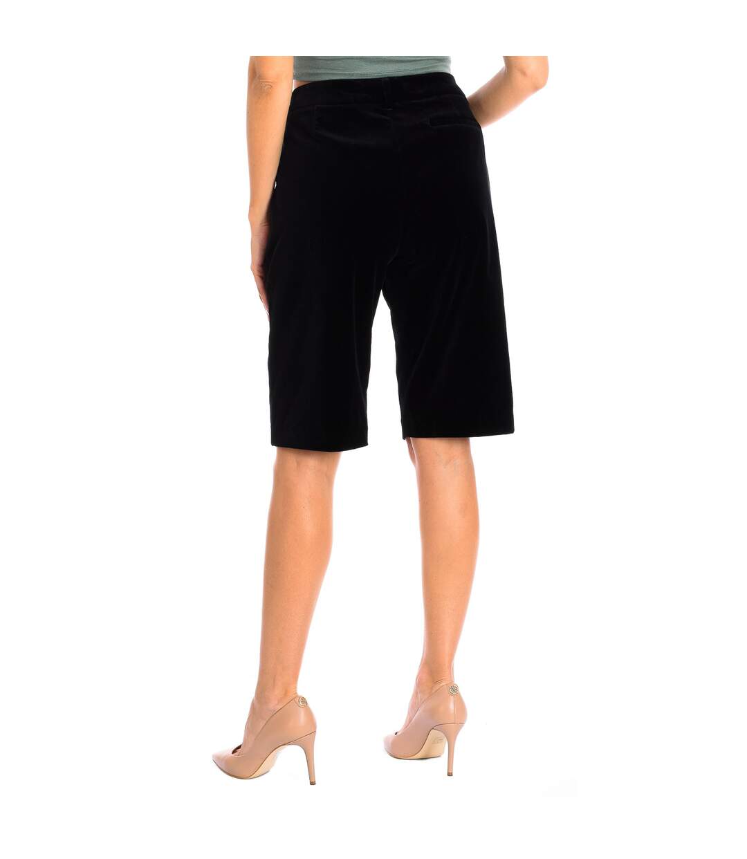 Shorts with velvet texture 6Z2P822N78Z woman-3