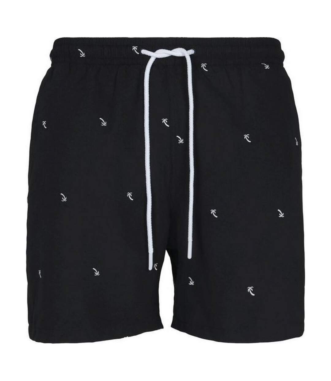 Short De Bain Motif/style Palmier Homme Noir Urban Classics-1