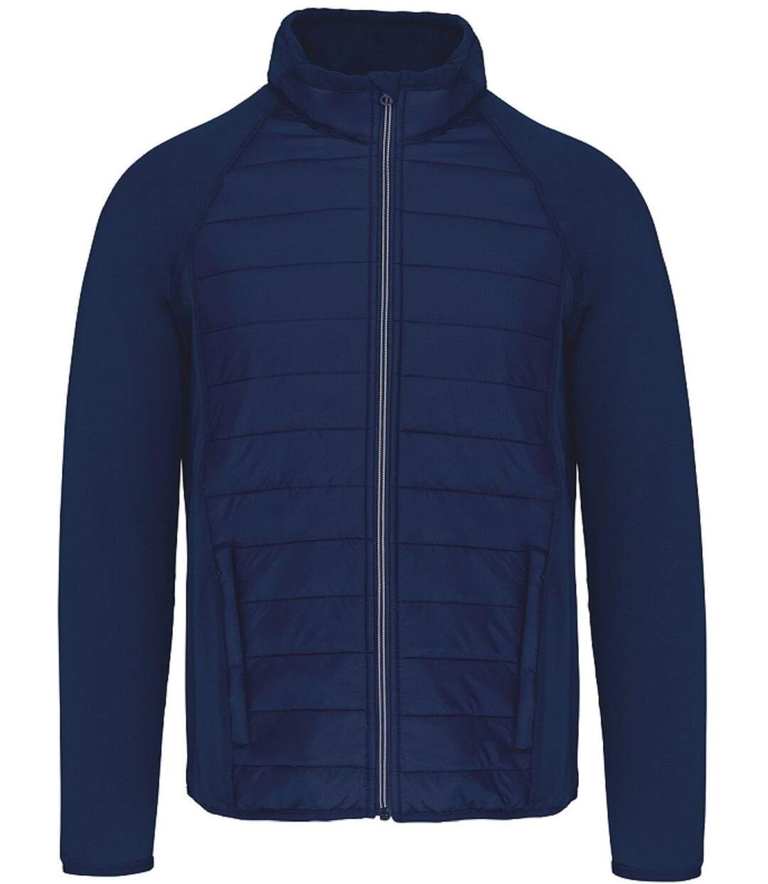 Veste sport bi-matière - Unisexe - PA233 - bleu marine