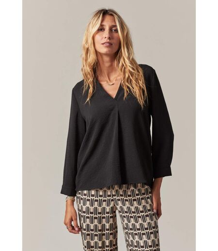 Blouse femme enfilable en polyester MIVANA