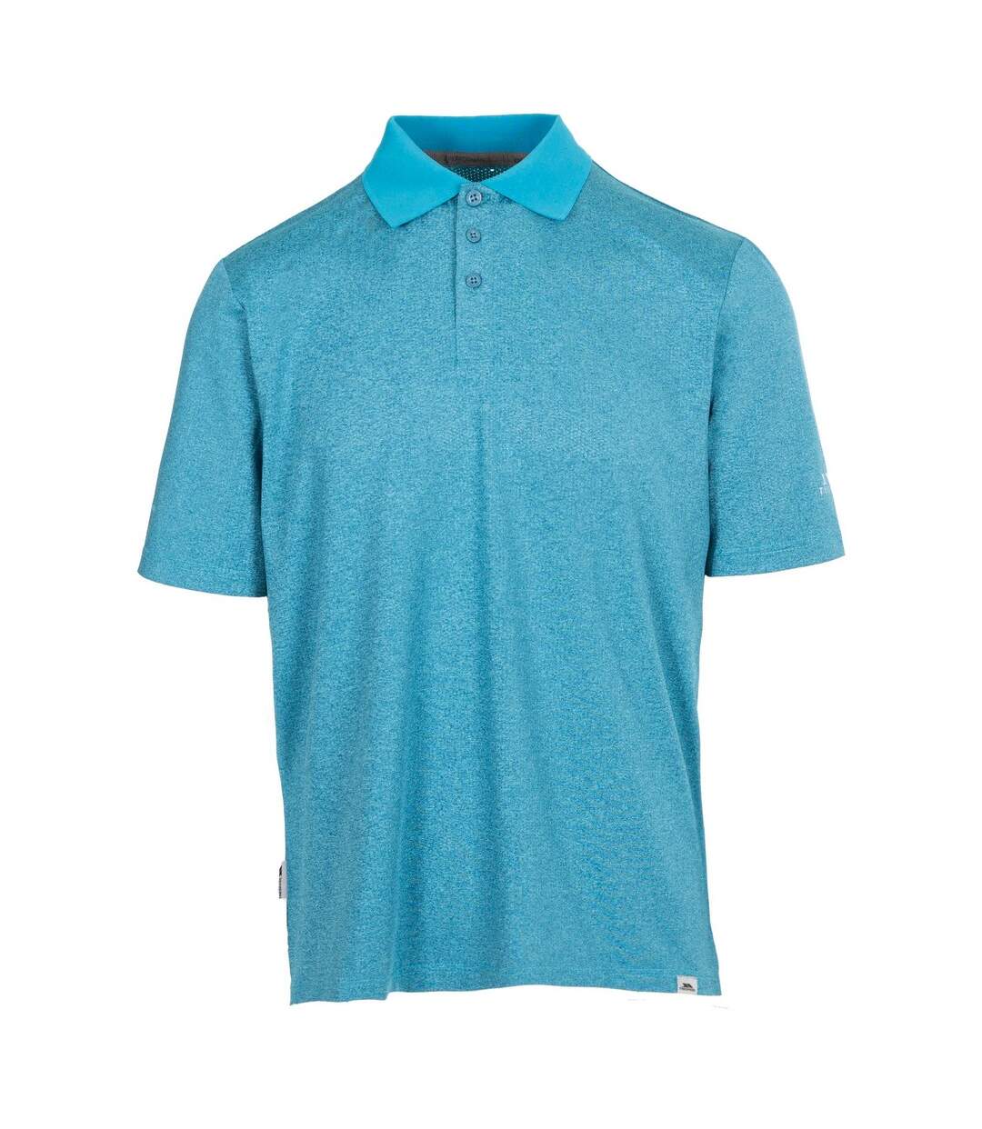 Polo gedding homme bleu gris chiné Trespass-1