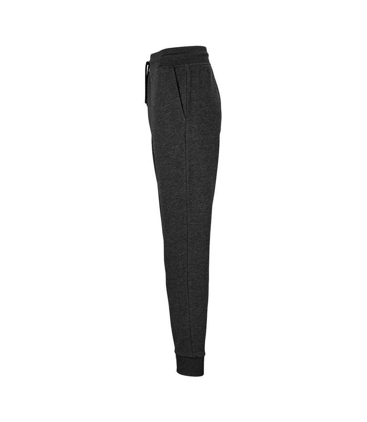 SOLS Unisex Adult Jumbo Organic Slim Sweatpants (Charcoal Marl)