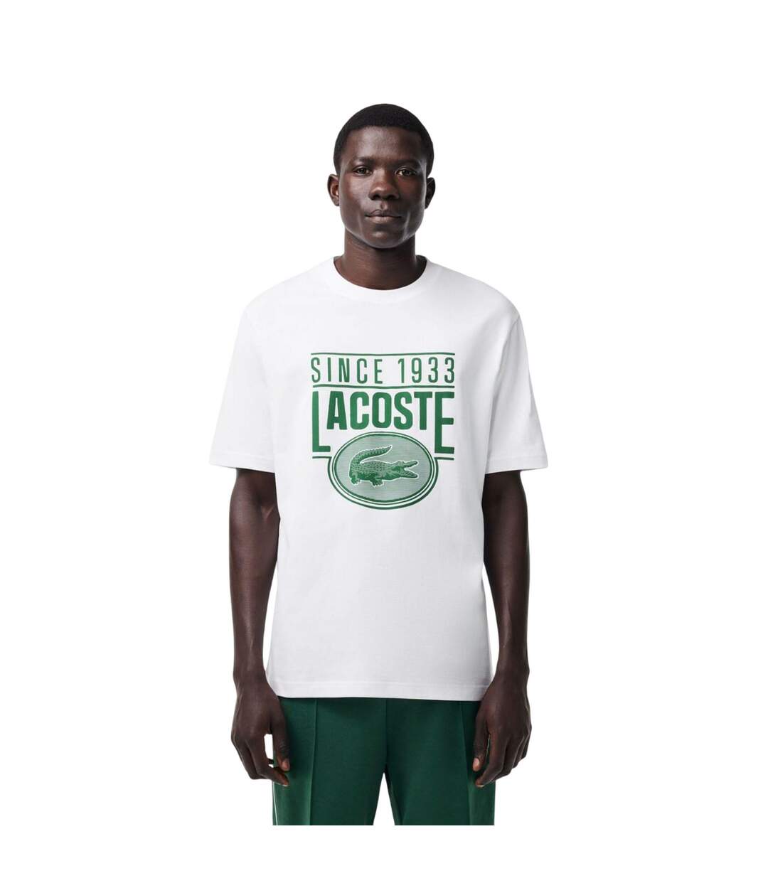 T-shirt Homme Blanc Lacoste-1