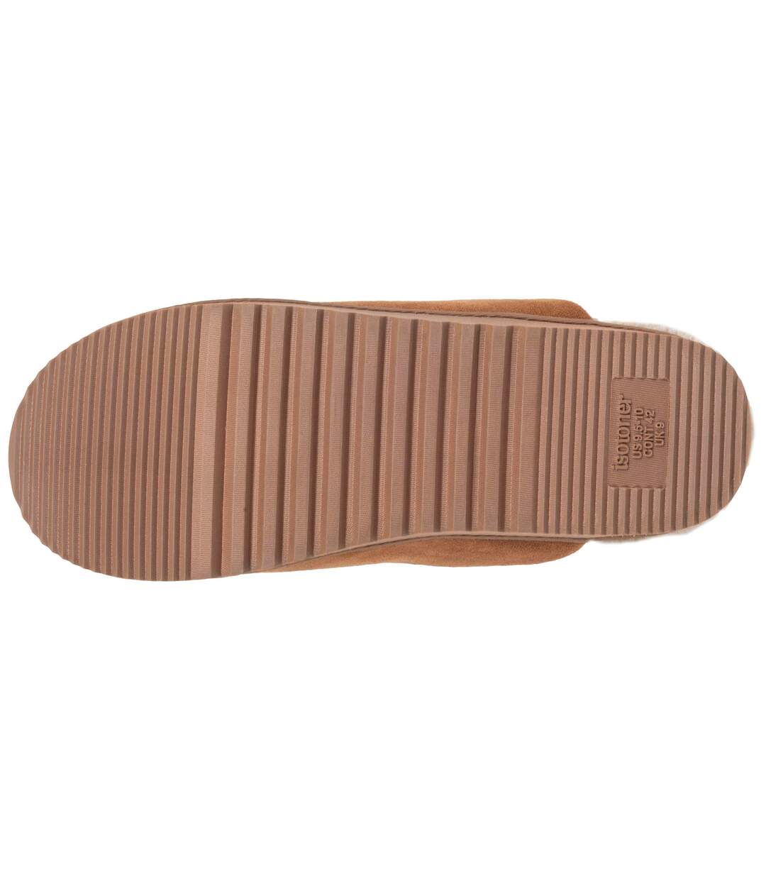 Isotoner Chaussons Mules homme ultra confortables, en suédine, semelle crantée-4