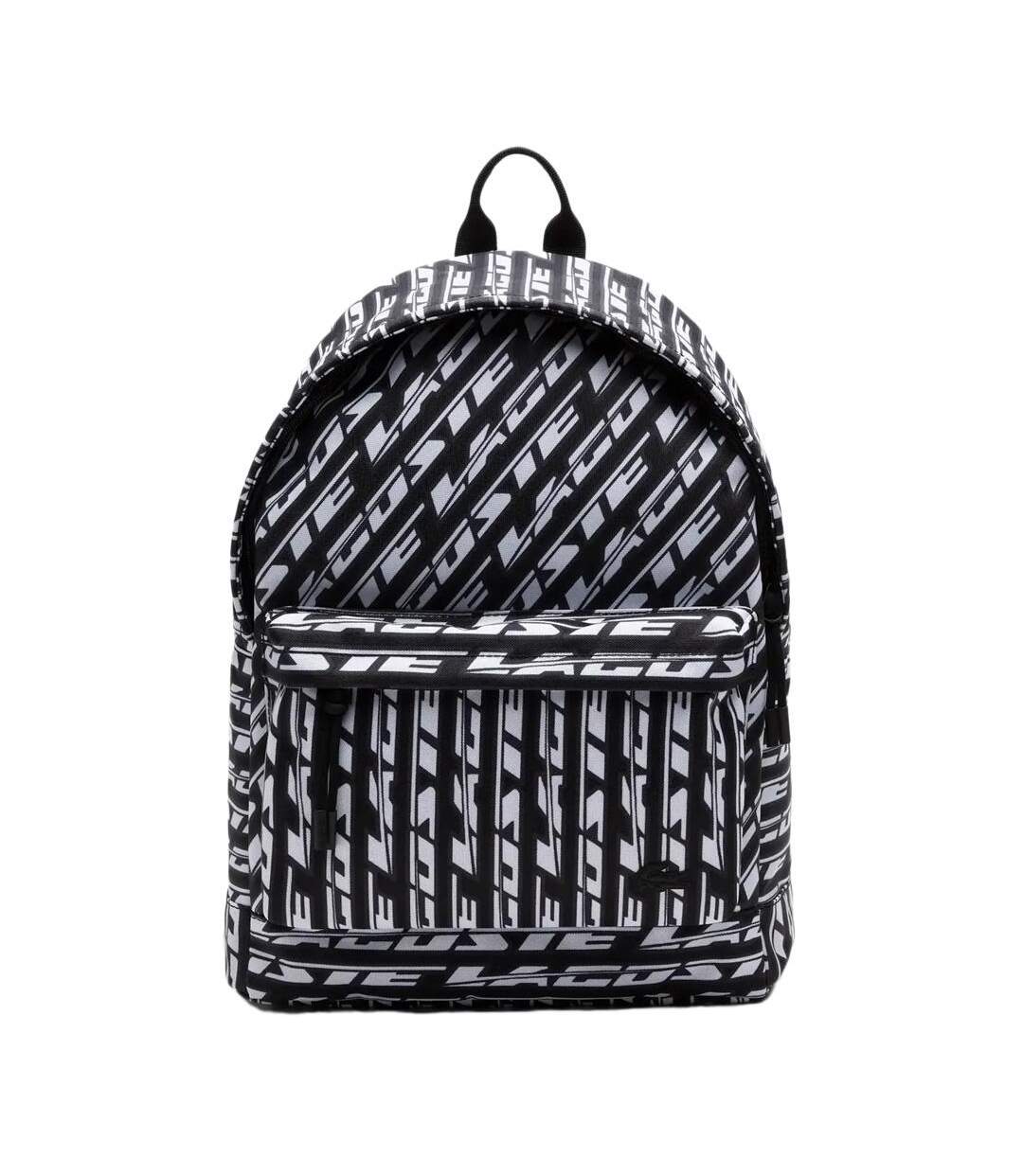 Sac à dos noir/blanc homme lacoste nh4223nz - taille unique-1