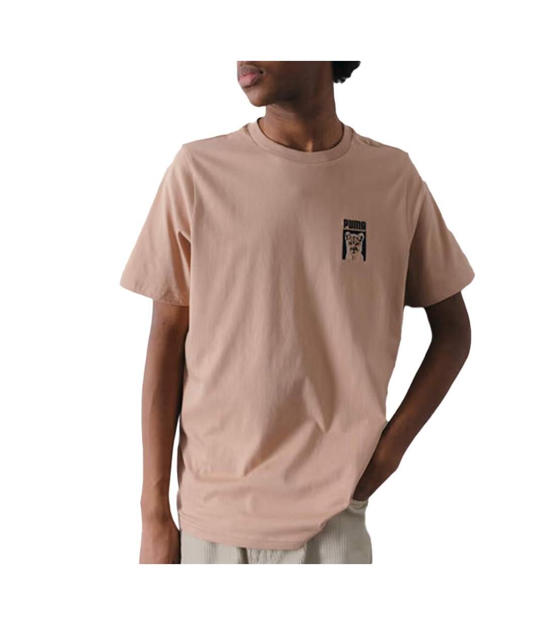 T-shirt Beige Homme Puma Courir Embro - M