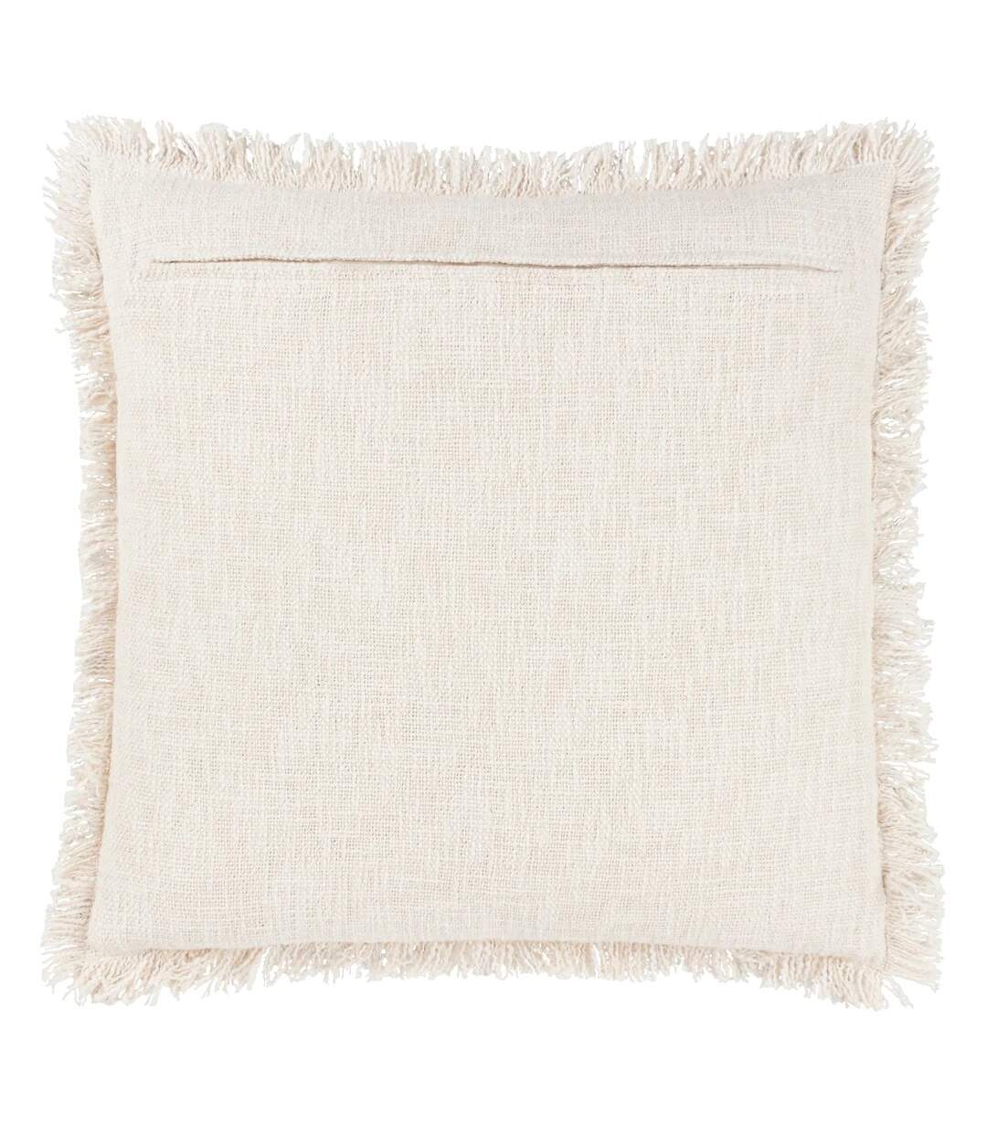 Hara woven fringe cushion cover 50cm x 50cm yolk Yard