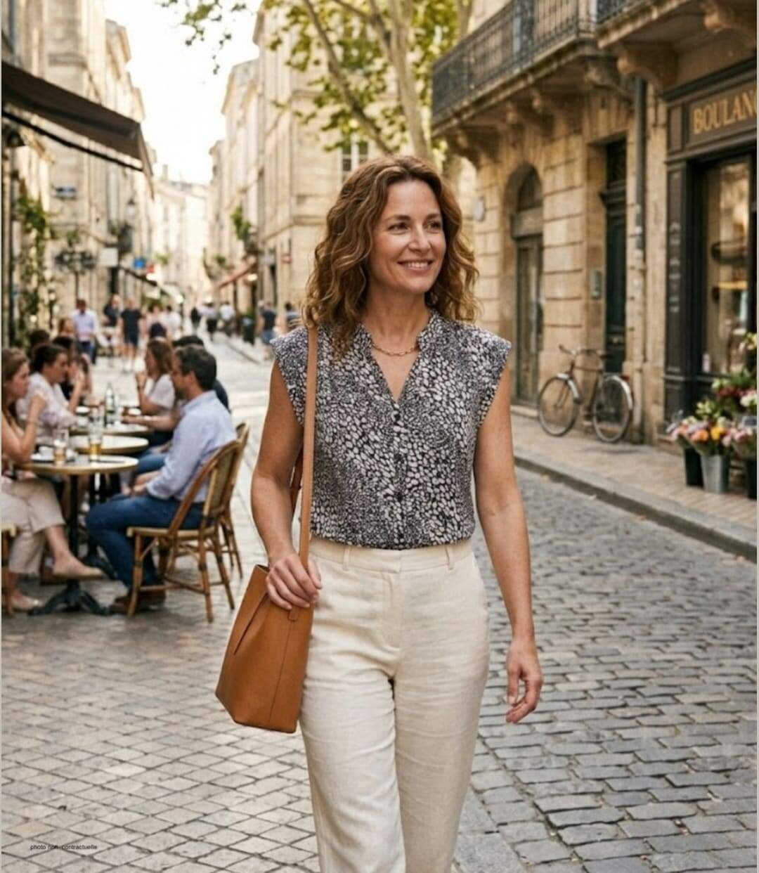 Chemisier sans manches MAYFLOWER N1132A : le top en viscose fluide pour un été frais et élégant-5