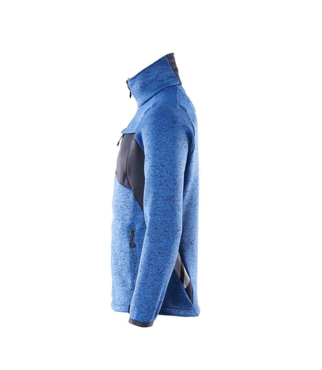 Mens Accelerate Knitted Jacket Azure Blue Dark Navy Mascot-3