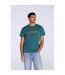T-shirt Classico Homme Bleu Sarcelle Animal-1
