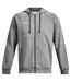 Mens Rival Fleece Full Zip Hoodie Carbon Under Armour-3