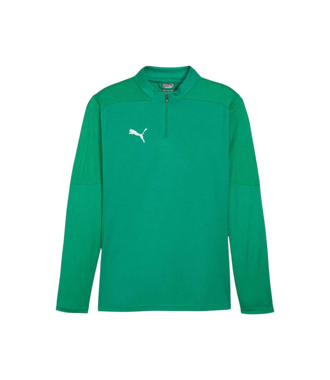 Mens Teamfinal 24 Quarter Zip Training Top Green Puma-2
