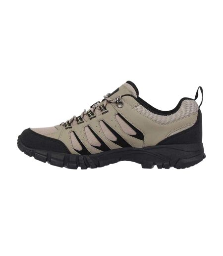 Mens Ridgeway Leather Lace Up Hiking Boots Stone Black Gelert