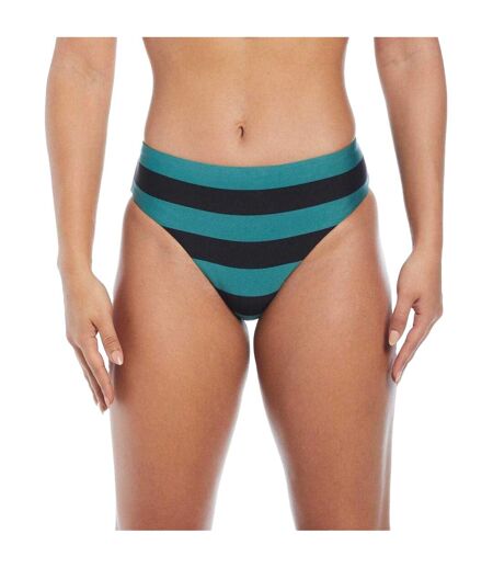 Bas De Maillot De Bain Motif/style Rayures Horizontales Femme Noir Nike