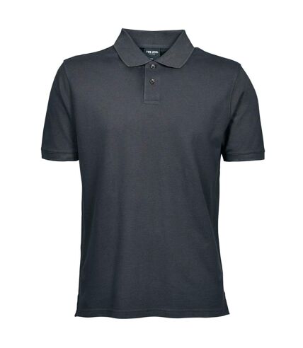 Tee Jays Mens Heavy Pique Short Sleeve Polo Shirt (Dark Grey) - UTBC3301