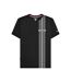 T-shirt Motif/style Rayé Homme Noir Lambretta-2