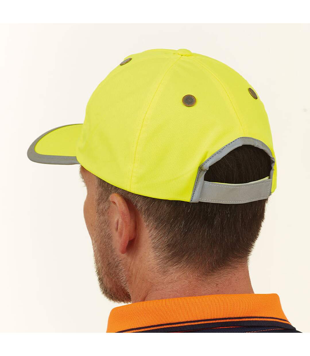 Yoko Casque à visière de sécurité Hi-Vis (Jaune) - UTPC4281-4