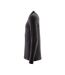 Mens Crossover Long-sleeved Polo Shirt Deep Black Mascot-3