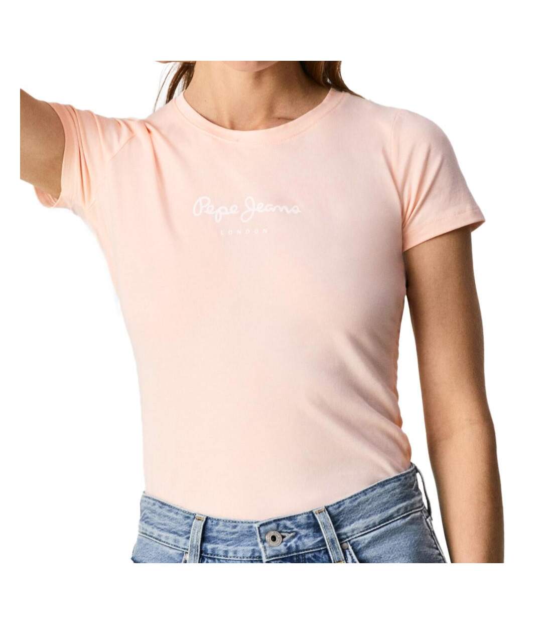 T-shirt Rose Femme Pepe Jeans New Virginia - L-1