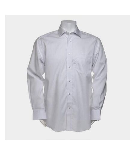 Kustom Kit Mens Premium Non Iron Long Sleeve Shirt (White) - UTBC597