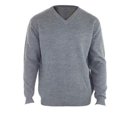 Pull col V avec laine PUL2004A