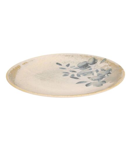 Lot de 6 Assiettes Plates Silvia 25cm Gris