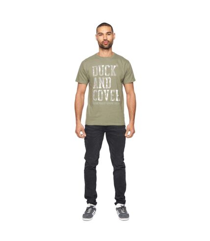 T-shirt carrillo homme vert kaki Duck and Cover Duck and Cover