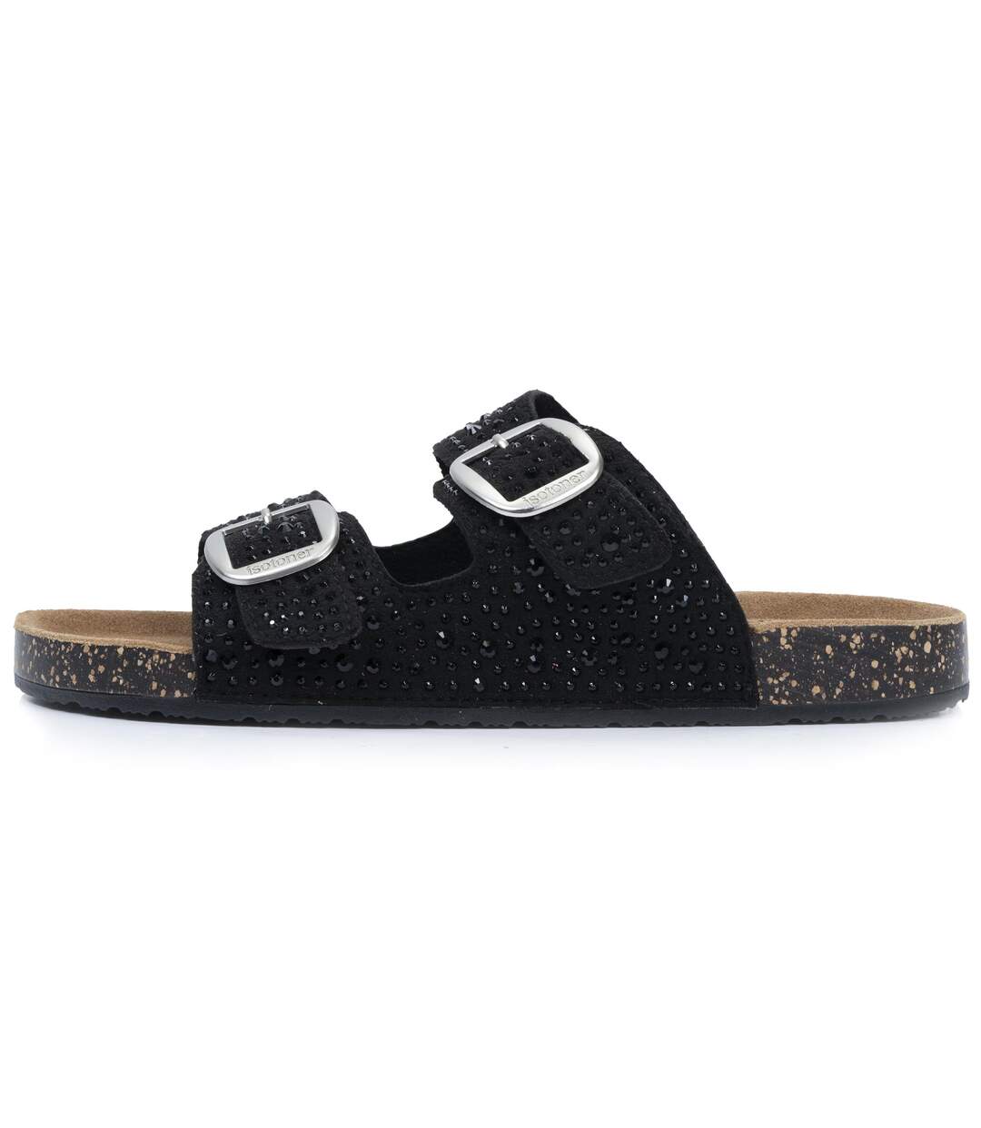 Isotoner Sandales femme à doubles brides ultra confortables, semelle intérieure cuir-3