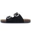 Isotoner Sandales femme à doubles brides ultra confortables, semelle intérieure cuir-3