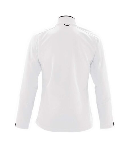 SOLS Womens/Ladies Roxy Soft Shell Jacket (Breathable, Windproof And Water Resistant) (White) - UTPC348