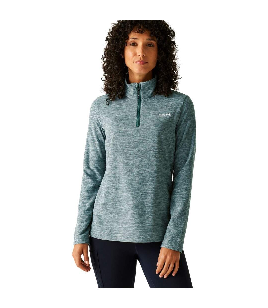 Haut Polaire À Col Montant Zippé Sweetheart Femme Turquoise Pastel Foncé Regatta-1