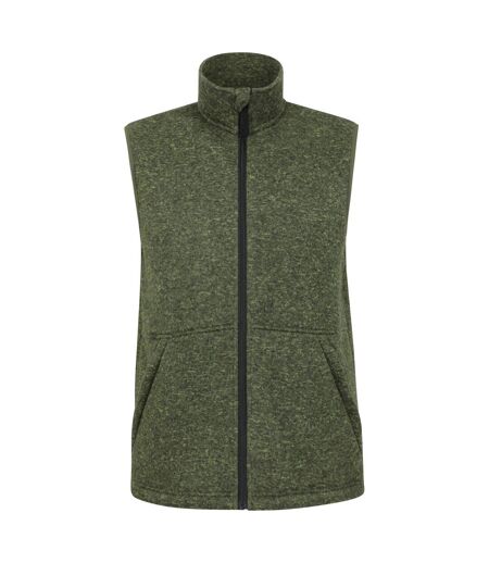 Mens idris fleece vest khaki green Mountain Warehouse