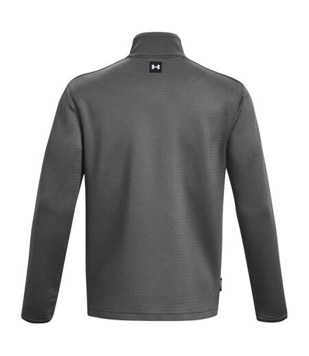 Mens Daytona Zip Neck Sweatshirt Grey Under Armour