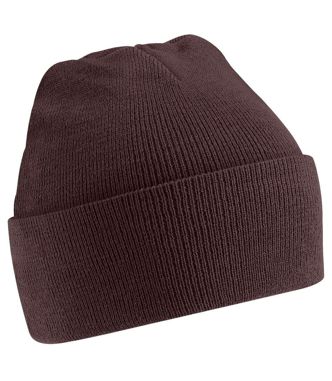 Bonnet tricoté unisexe marron foncé Beechfield