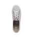 Womens/ladies Chow Chow Flat Trainers Light Grey Rocket Dog-4