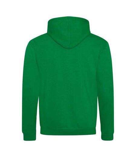 Sweat À Capuche Varsity Adulte Vert Kelly Blanc Awdis