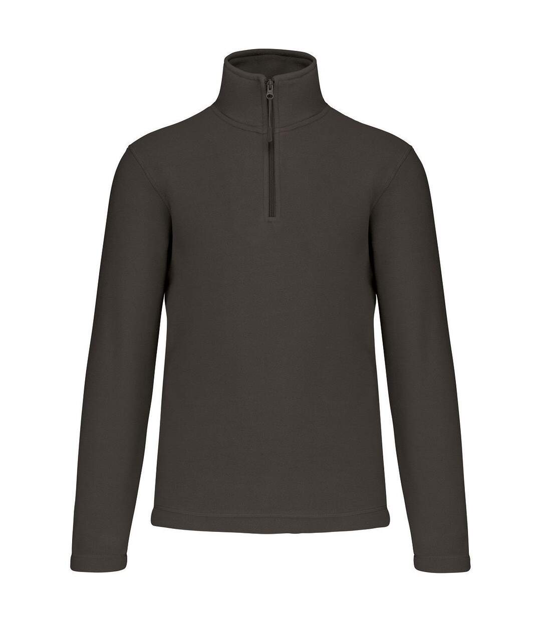 Sweat micropolaire zippé - Homme - K912 - gris foncé